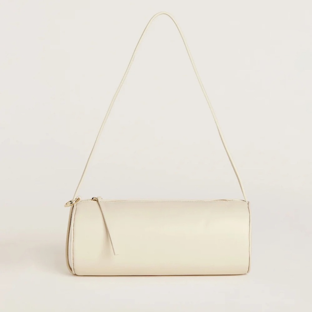 NWOT REFORMATION SIMONA CYLINDER BAG in Cream Puff Leather